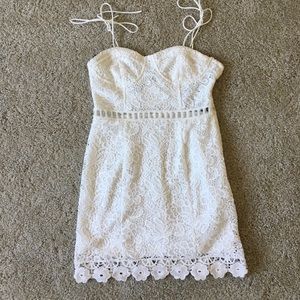 Size S White Lace Dress Tank top F21